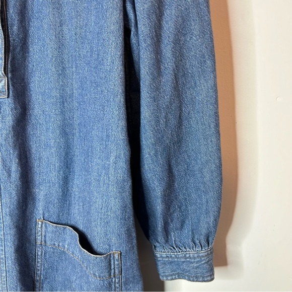 Madewell Denim Patch-Pocket Popover Shirtdress size XS - Picture 6 of 9